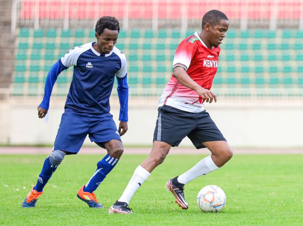 Best player of the match, Sen Allan Chesang.