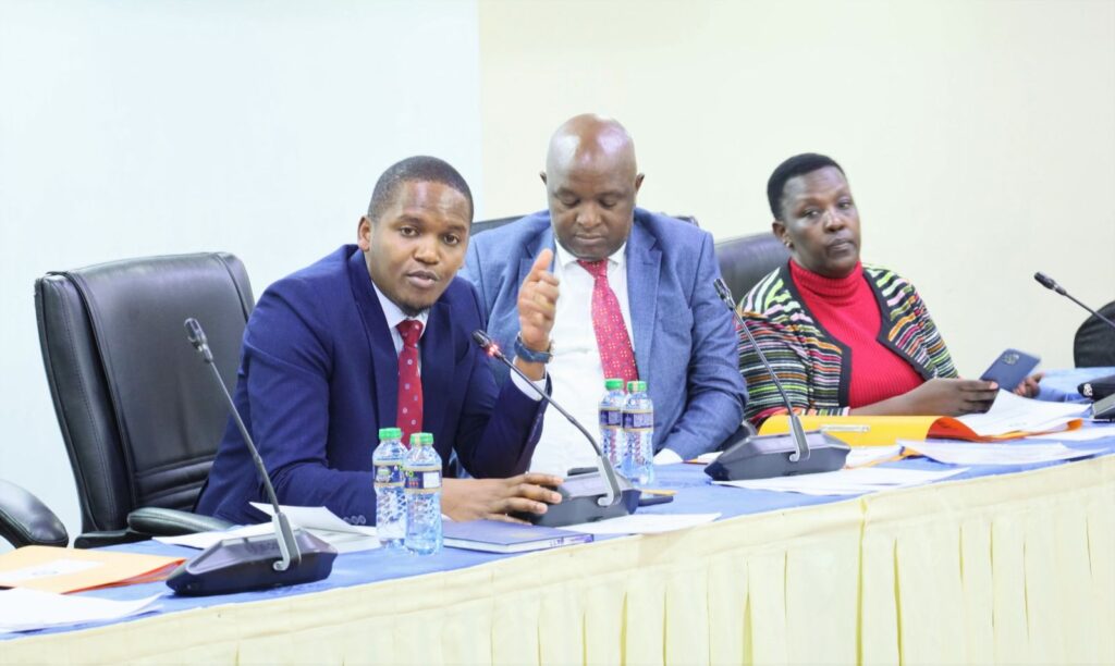 Senator Allan Chesang Chairs the committee meeting.