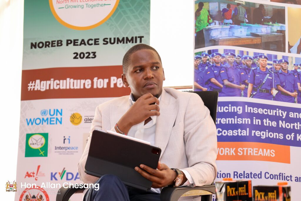 Trans-Nzoia Senator at the summit.