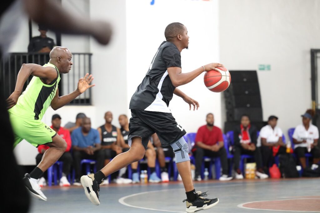Senator Allan Chesang during a Basket Ball match.